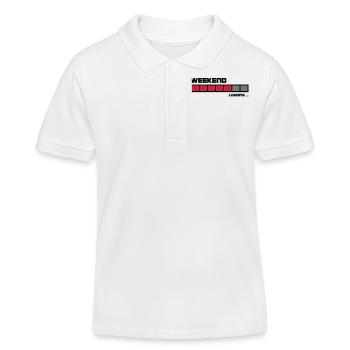 Loading Weekend | Fun t-shirt printing - Kids Organic Polo Shirt by Stanley/Stella - white - Front