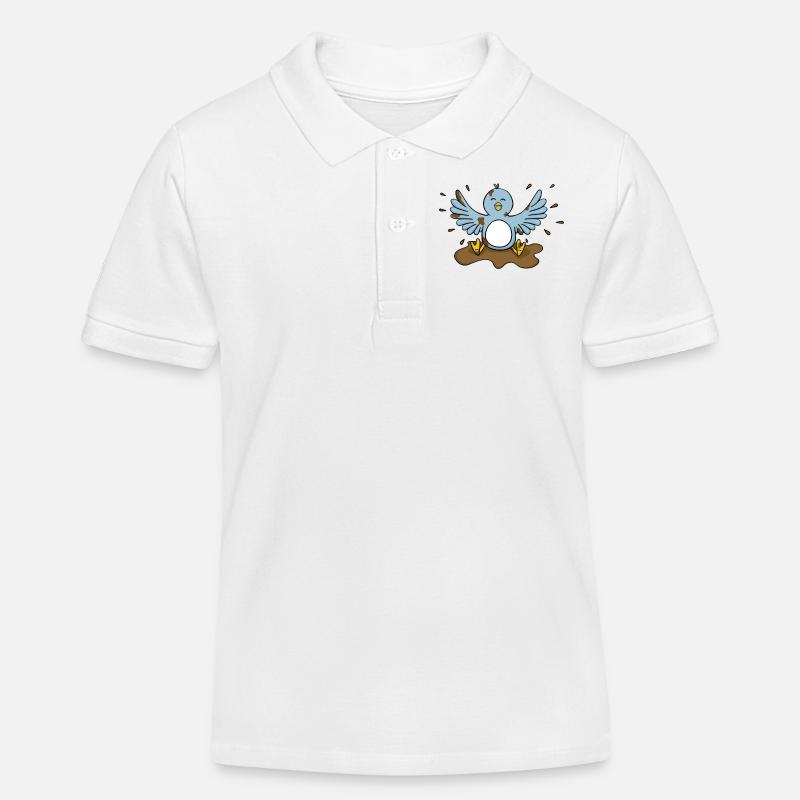 rustre litière - Polo enfant bio Stanley/Stella - blanc