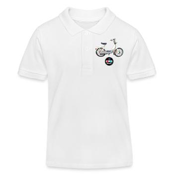Vintage - Ciao 3D - Kids Organic Polo Shirt by Stanley/Stella - white - Front