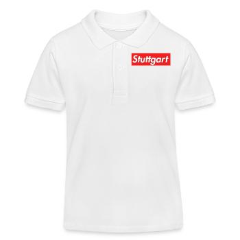 Landeshauptstadt Stuttgart - Kinder Organic Poloshirt Mini Sprinter von Stanley/Stella - Weiß - Vorne