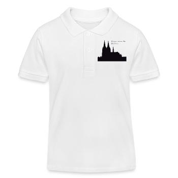 Kölner Dom - Kinder Organic Poloshirt Mini Sprinter von Stanley/Stella - Weiß - Vorne