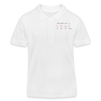 Mathematics Mathematik Love Algebra Geometrie - Kinder Organic Poloshirt Mini Sprinter von Stanley/Stella - Weiß - Vorne
