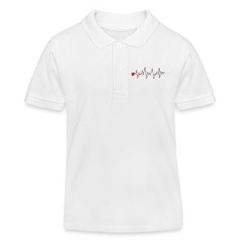 Hearts de - Kinder Organic Poloshirt Mini Sprinter von Stanley/Stella - Weiß - Vorne