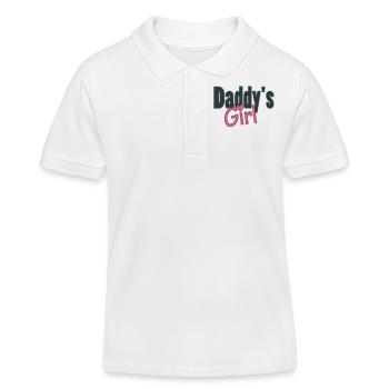 daddy's girl - Polo enfant bio Stanley/Stella - blanc - Devant