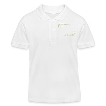 Sternrahmen Gold - Kinder Organic Poloshirt Mini Sprinter von Stanley/Stella - Weiß - Vorne
