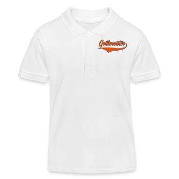 grillen - Kinder Organic Poloshirt Mini Sprinter von Stanley/Stella - Weiß - Vorne