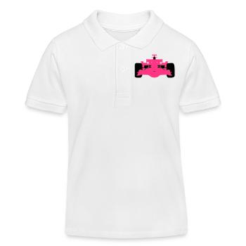 F1 # 4 - Kinder Organic Poloshirt Mini Sprinter von Stanley/Stella - Weiß - Vorne