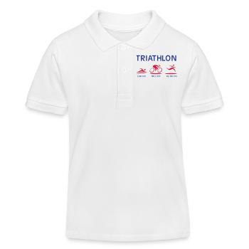 Triathlon - Kinder Organic Poloshirt Mini Sprinter von Stanley/Stella - Weiß - Vorne
