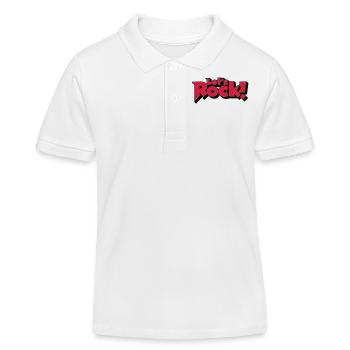 Let's Rock - Polo enfant bio Stanley/Stella - blanc - Devant