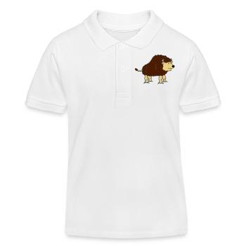 bison - Kinder Organic Poloshirt Mini Sprinter von Stanley/Stella - Weiß - Vorne
