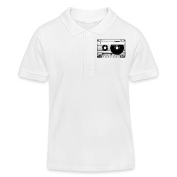 mix-tape - Kids Organic Polo Shirt by Stanley/Stella - white - Front