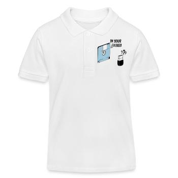Ich bin dein Vater - Kinder Organic Poloshirt Mini Sprinter von Stanley/Stella - Weiß - Vorne