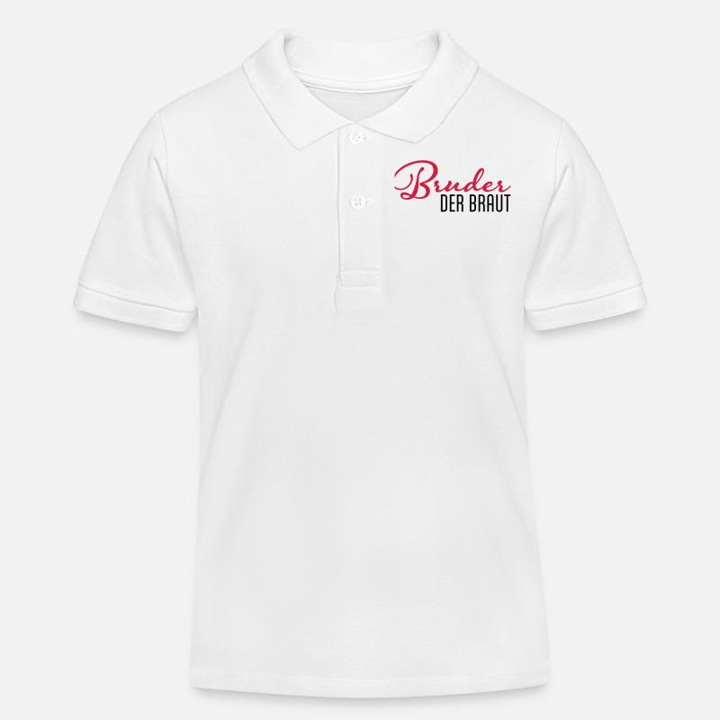 frère de la mariée - Polo enfant bio Stanley/Stella - blanc