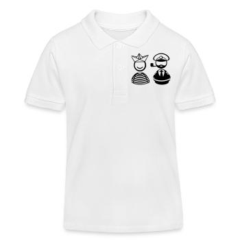 Seemänner - Kinder Organic Poloshirt Mini Sprinter von Stanley/Stella - Weiß - Vorne