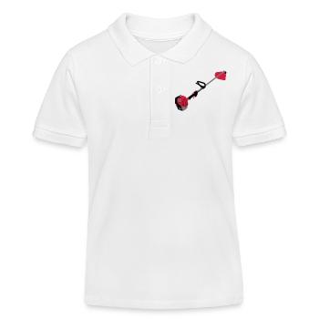 Motorsense_d1 - Kinder Organic Poloshirt Mini Sprinter von Stanley/Stella - Weiß - Vorne