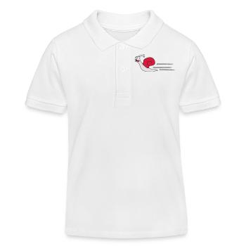 Fast Snail - Polo enfant bio Stanley/Stella - blanc - Devant