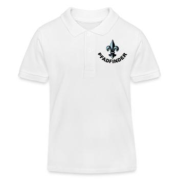 pfadfinder französische lilie - Kinder Organic Poloshirt Mini Sprinter von Stanley/Stella - Weiß - Vorne