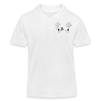 Play Soccer Boys - Polo enfant bio Stanley/Stella - blanc - Devant
