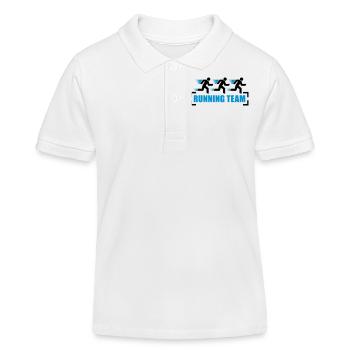Running Team - Polo enfant bio Stanley/Stella - blanc - Devant