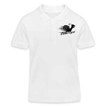 2 Fast 4 You Snail - Polo enfant bio Stanley/Stella - blanc - Devant