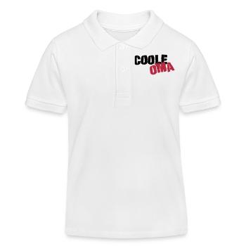 coole oma - Kinder Organic Poloshirt Mini Sprinter von Stanley/Stella - Weiß - Vorne