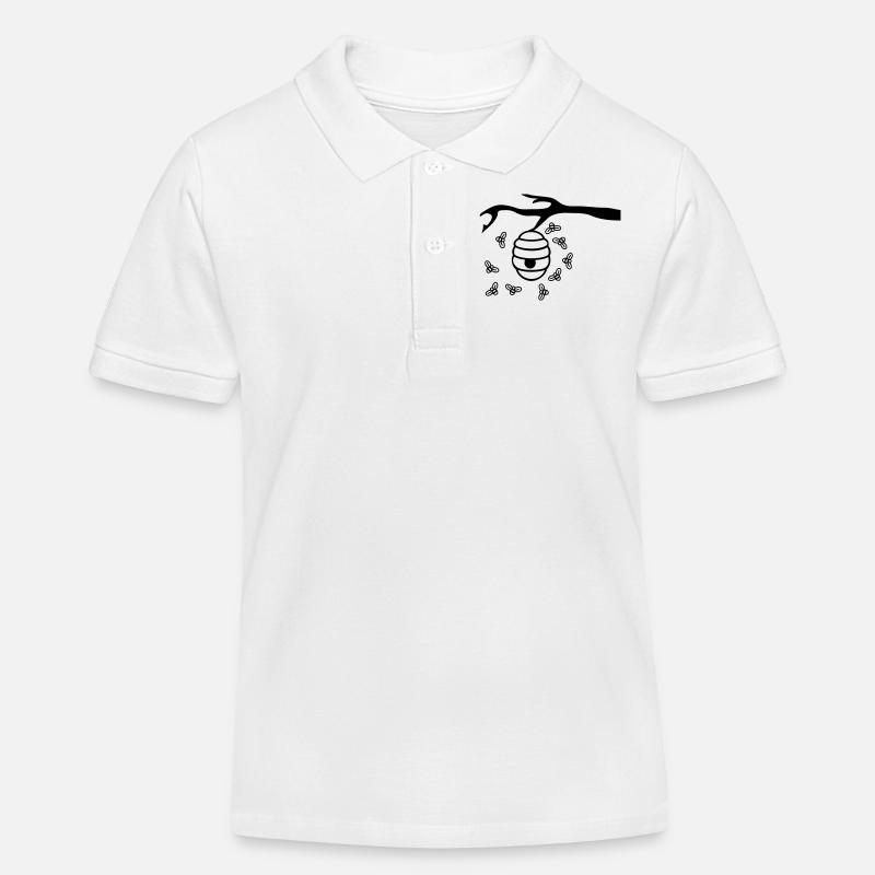 Beehive Branch - Polo enfant bio Stanley/Stella - blanc