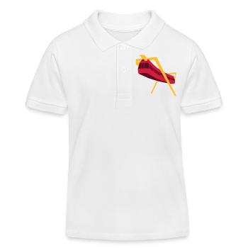 Aerobus Mannheim BUGA 1975 - Kinder Organic Poloshirt Mini Sprinter von Stanley/Stella - Weiß - Vorne