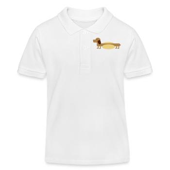 Hot-Dog - Kinder Organic Poloshirt Mini Sprinter von Stanley/Stella - Weiß - Vorne