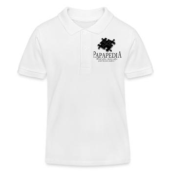 papapedia - Kinder Organic Poloshirt Mini Sprinter von Stanley/Stella - Weiß - Vorne
