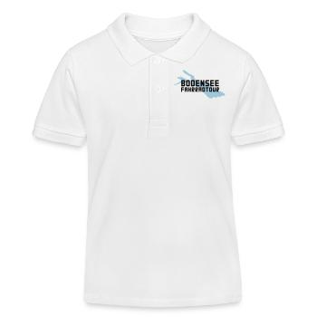 Bodensee Fahrradtour - Kinder Organic Poloshirt Mini Sprinter von Stanley/Stella - Weiß - Vorne