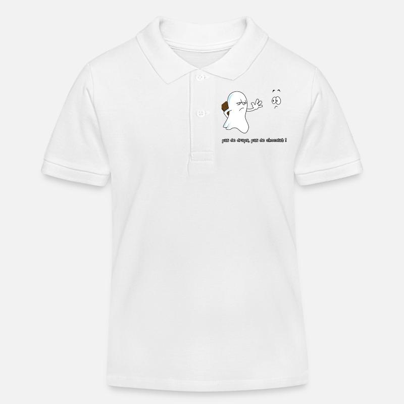 No choco - Polo enfant bio Stanley/Stella - blanc