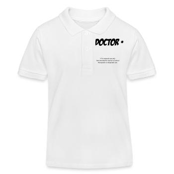 doctor - Kids Organic Polo Shirt by Stanley/Stella - white - Front