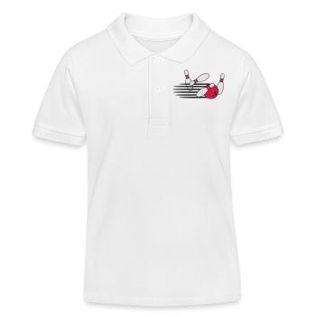 Fast Bowling Throw - Kinder Organic Poloshirt Mini Sprinter von Stanley/Stella - Weiß - Vorne