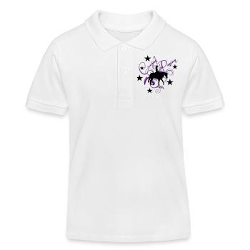 Cowgirls Passion - Kinder Organic Poloshirt Mini Sprinter von Stanley/Stella - Weiß - Vorne