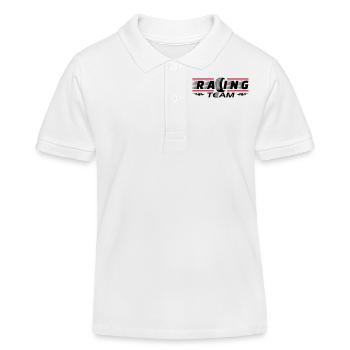 Racing Team - Kinder Organic Poloshirt Mini Sprinter von Stanley/Stella - Weiß - Vorne