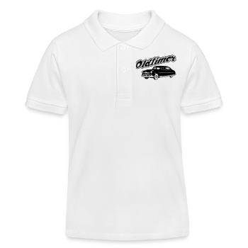Oldtimer - Kinder Organic Poloshirt Mini Sprinter von Stanley/Stella - Weiß - Vorne