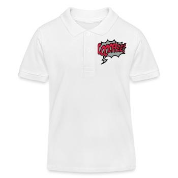 Kaffee - Kinder Organic Poloshirt Mini Sprinter von Stanley/Stella - Weiß - Vorne