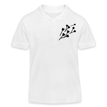 Jeu de fléchettes - Polo enfant bio Stanley/Stella - blanc - Devant