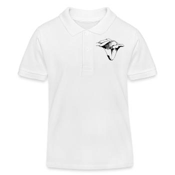mushrooms - Kids Organic Polo Shirt by Stanley/Stella - white - Front