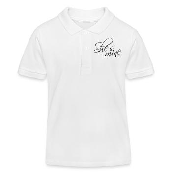 Shes mine - Kids Organic Polo Shirt by Stanley/Stella - white - Front