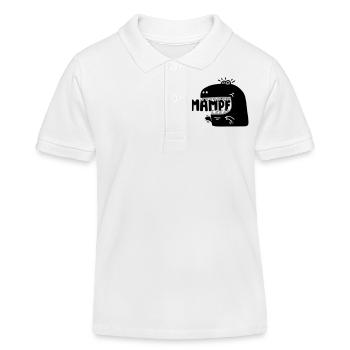 Super hungriger Mampf-T-Rex! - Kinder Organic Poloshirt Mini Sprinter von Stanley/Stella - Weiß - Vorne