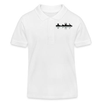 Skyline Basel - Kinder Organic Poloshirt Mini Sprinter von Stanley/Stella - Weiß - Vorne