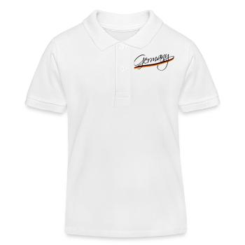 Germany - Kinder Organic Poloshirt Mini Sprinter von Stanley/Stella - Weiß - Vorne