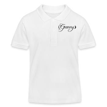 Granny Grandma - Polo enfant bio Stanley/Stella - blanc - Devant