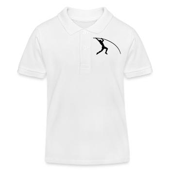Saut à la perche - Polo enfant bio Stanley/Stella - blanc - Devant