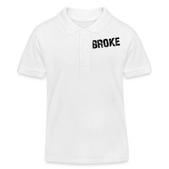 Broke - Farbwechsel - Kinder Organic Poloshirt Mini Sprinter von Stanley/Stella - Weiß - Vorne