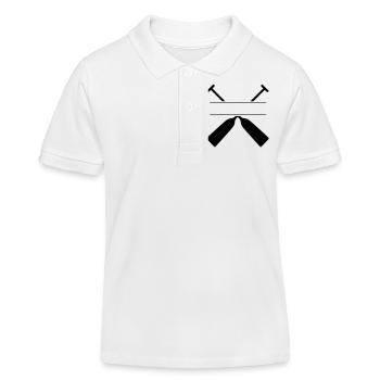 Kanu Drachenboot Kayak - Dein Team - Kinder Organic Poloshirt Mini Sprinter von Stanley/Stella - Weiß - Vorne
