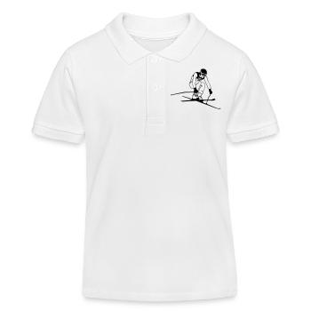 ski - alpine - apres - abfahrt - Kinder Organic Poloshirt Mini Sprinter von Stanley/Stella - Weiß - Vorne