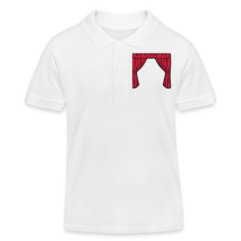 Theater - Kinder Organic Poloshirt Mini Sprinter von Stanley/Stella - Weiß - Vorne