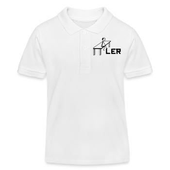 Bilderrätsel, Tischler - Kinder Organic Poloshirt Mini Sprinter von Stanley/Stella - Weiß - Vorne